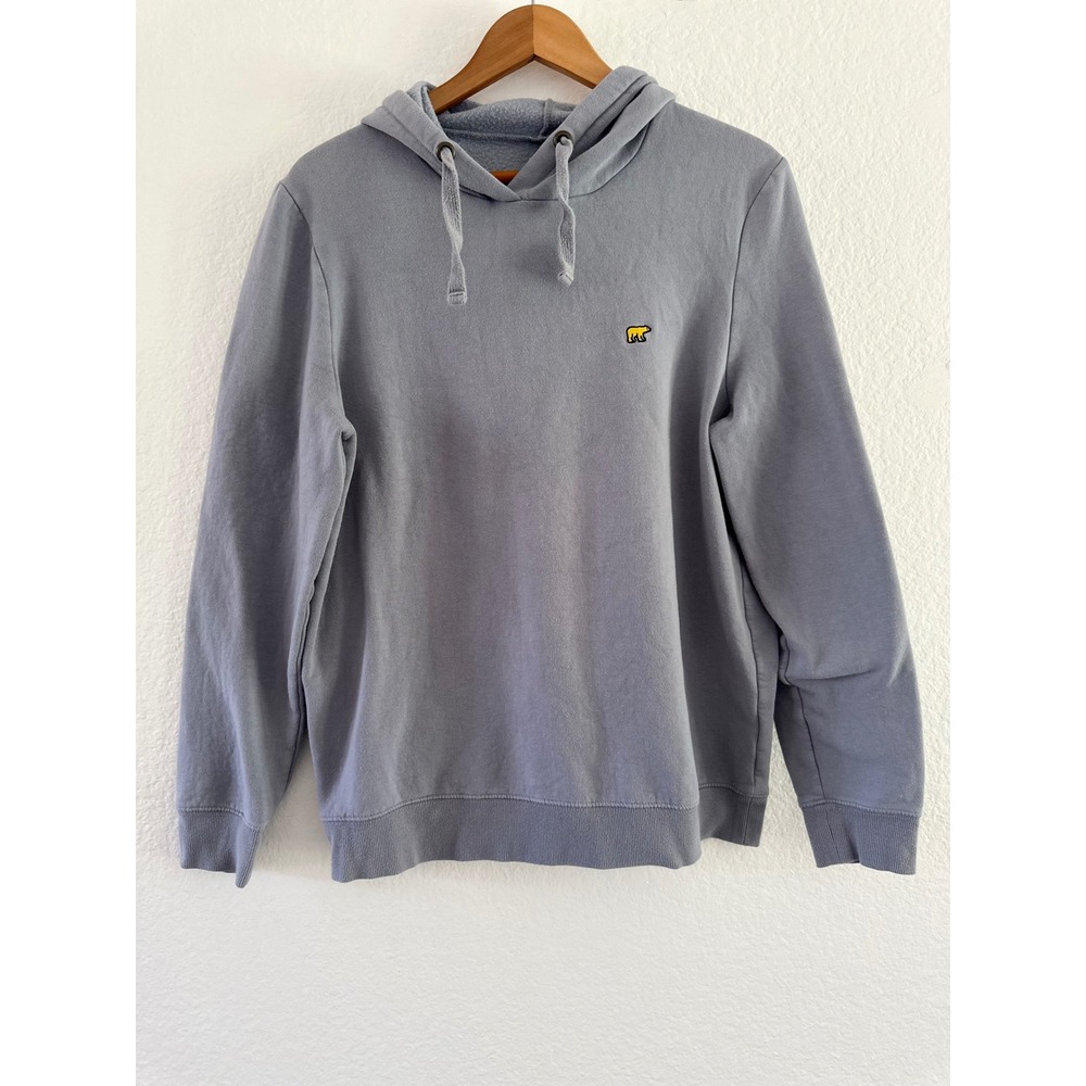 Jack Nicklaus Mens Blue Hooded Sweatshirt Golden Bear Logo Hoodie‎ MA5404 - Picture 3 of 6
